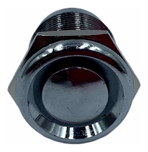 Apagador Botón Cromado Push 22x18mm 12volts Pieza B28023