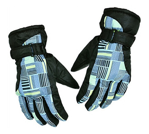 Guantes Termicos Impermeables Cubre Muñeca Rojo Celeste Frio