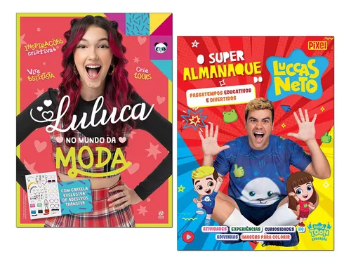 Luluca - No mundo da moda + Cartela de adesivos Transfer