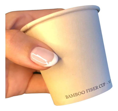 Copo Fibra Bambu 210ml - Cx 100 Unidades Biodegradável