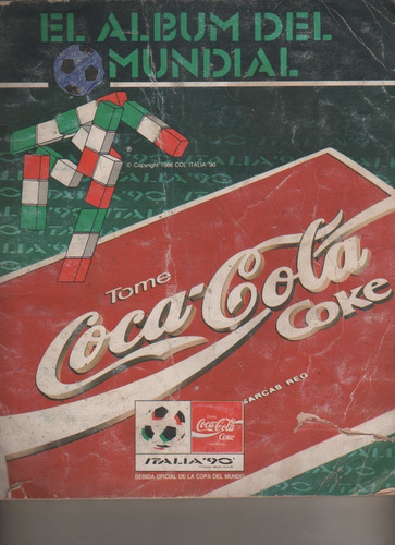 Album Figuritas Mundial Italia 90 - Coca Cola - Faltan 15 