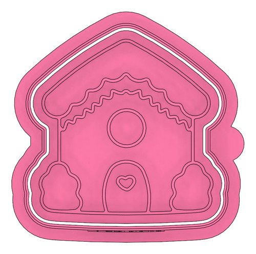 Cortador De Galleta Casita De Jengibre 02 10cm