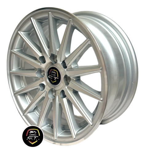 Kit 2 Rines 13 4-100/114 P/atos Matiz Chevy Tsuru Jetta Golf