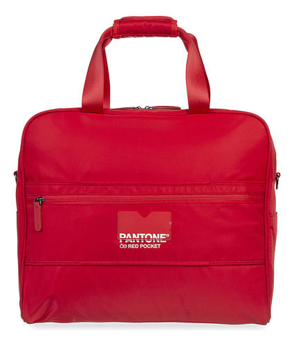 Duffle Bag De Viaje Textil Oe X Pantone Unisex Color Rojo