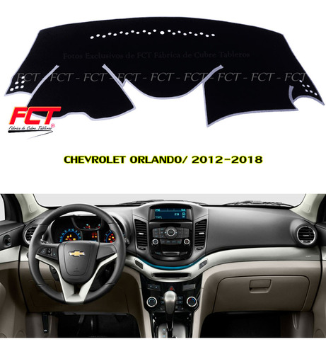 Cubre Tablero Premium / Chevrolet Orlando / 2015 2016 2017