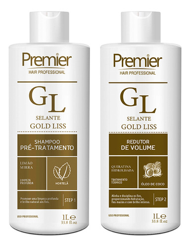 Premier Hair Selante Gold Liss Kit 1l