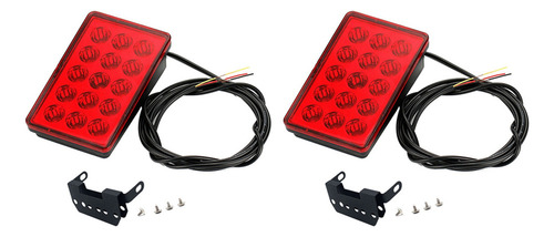C 2 Luces Led De Freno De Coche, 15 Led, Estilo F1, Universal