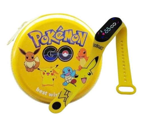 Reloj Pokemon Pikachu Reloj Led Niños Regalo Estuche 2