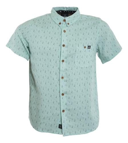 Camisa Kids Light Blue Palm