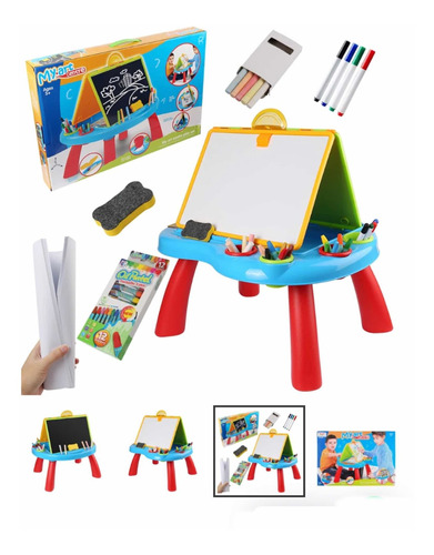 Mesa Tablero Pizarra De Dibujo Para Niños,juego Arte Juguete