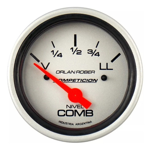 Reloj Nivel Combustible 60mm 12v Orlan Rober Competicion 852