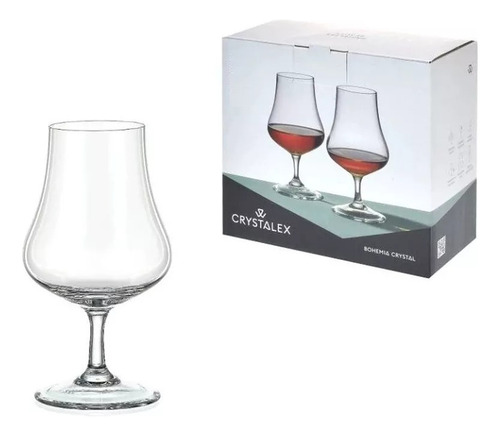 Copa Cata Degustación Whisky Cogñac Bohemia Cristal Set X 2