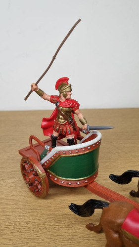 Soldaditos Dsg Britains Carroza Romana Biga Marrón Frente Verde