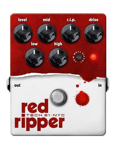 Pedal De Distorsión Red Ripper Tech 21 Nyc