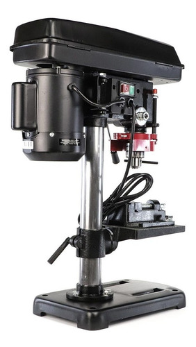 Imagen 8 de 10 de Taladro De Banco 13mm 350w C/ Morsa + Guarda Kushiro Tbk13