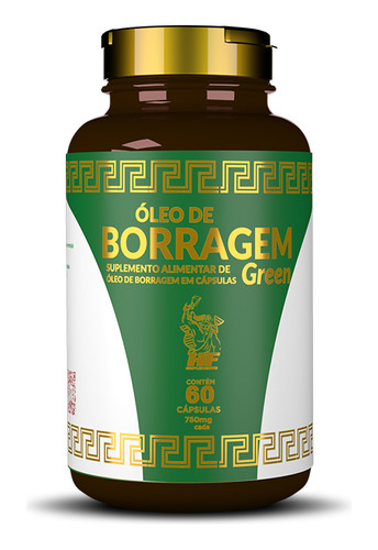 Óleo De Borragem 500mg Com 60 Cápsulas Macrophytus