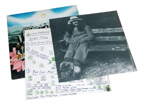 Capa + Encartes Lp George Harrison Dark Horse...1974!!! (Usado)