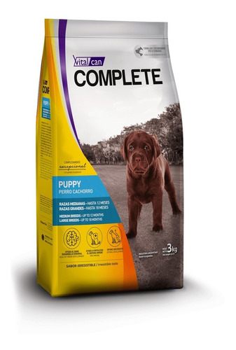 Vitalcan Complete Cachorro Raza Med/gde 20kg + Obsequio.