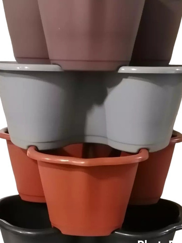 Imagen 4 de 4 de Maceta Pétalos Apilable 1 Lt