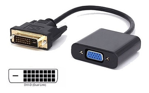 Adaptador Conversor Video Activo Dvi-d 24+1 Macho A Vga Hemb