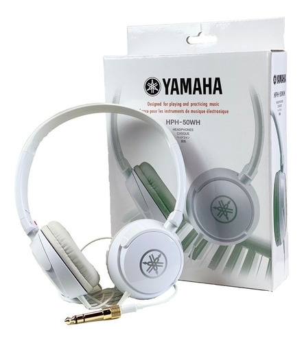 Auricular Yamaha Hph-50 C/ Adaptador - Blanco / En Belgrano!