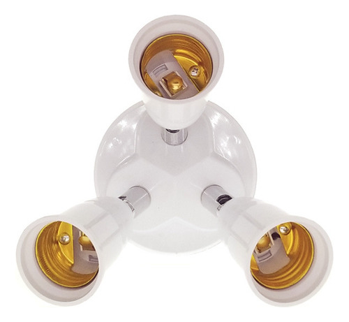 Cw Adaptador De Enchufe De Bombilla E27 A 3 Cabezales