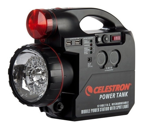 Bateria Para Telescopio Celestron Power Tank Puertos Usb Led