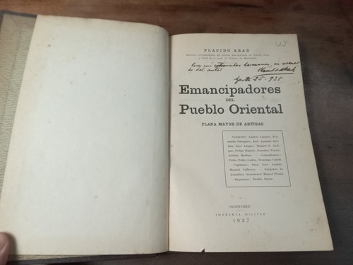 Libro Emancipadores Del Pueblo Oriental