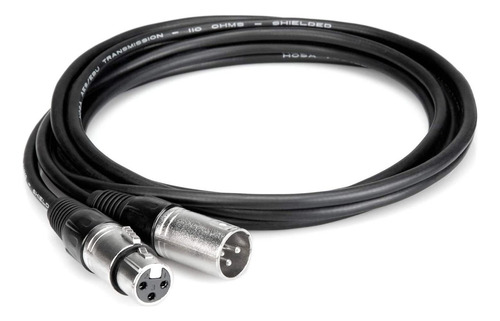 Cable De Audio Digital Hosa, Xlr Macho A Xlr Hembra | Negro
