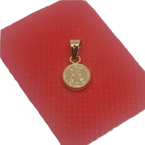 Dije Medalla Mini San Benito Protector Niños Damas Oro 00207