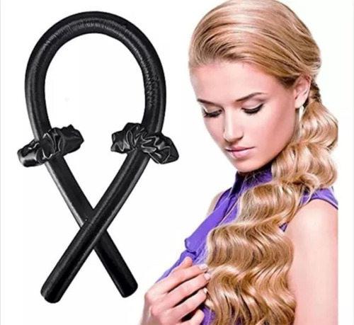 Set Ondas Rizadora Bucles Sin Calor Saten Con Broche Oferta 