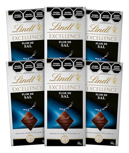 Lindt Excellence Flor De Sal Chocolate Amargo Genuino Cacao