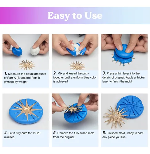 Masilla Para Hacer Moldes De Silicona Lets Resin 454g