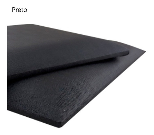 Cabeceira Cama Queen Kit 8 60x20 Estofada Arredondada Facto Cor Preto