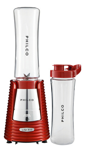Liquidificador Fit Retrô Philco Blender Vermelho 300w Vermelho/prata