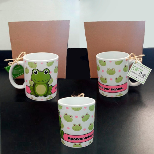 Caneca Personalizada Sapo 02 - Em Cerâmica 325 Ml