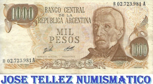 Bottero 2448a $ 1000 Pesos Ley 18188 Reposicion Mb Palermo