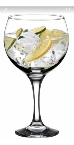 Copas Vidrio 6 Piezas Para Gin Ginebra 600 Ml Color Blanco
