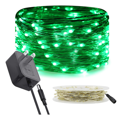 Ruichen Guirnalda Luz Led Cable Plateado 33 Pie 100 Carrete