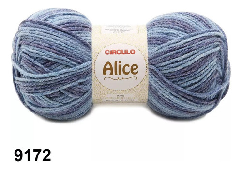 Fio Alice Círculo 100g 200mts Crochê Tricô Macio Estonado Cor 9172- Mescla Amuleto