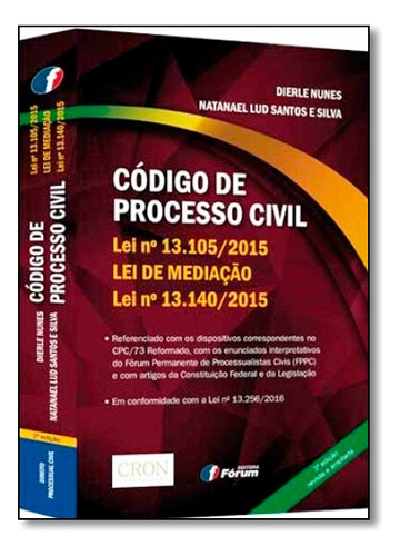 Código De Processo Civil, De Natanael Lud Dierle; San. Editora Forum Em Português