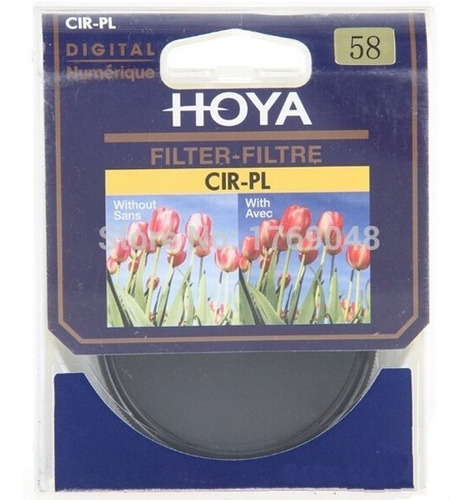 Filtro Hoya Polarizador Circular 58mm Slim Delgado Cir-pl