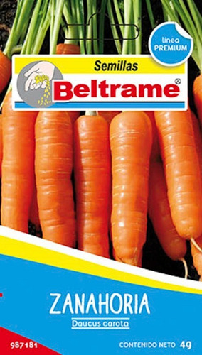 Semillas De Zanahoria Daucus Carota Beltrame 4g Huerta 