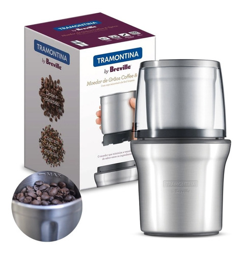 Moedor Grãos Tramontina Breville Coffee Aço Inox 69061 220v