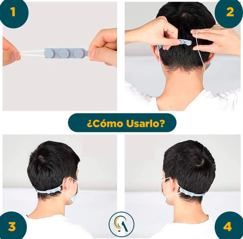 Extensor De Mascarillas, Protector Salva Orejas,silicon 100u