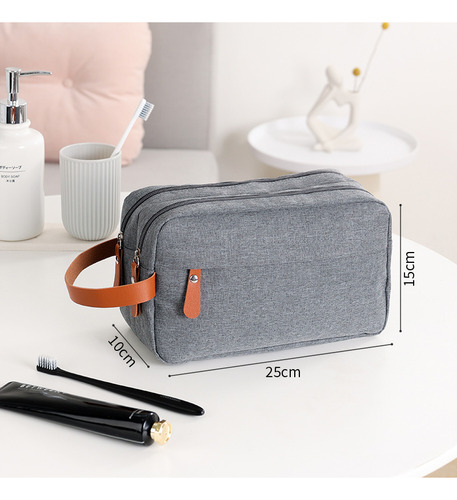 Neceser Para Hombre, Tela Oxford, Con Varios Compartimentos