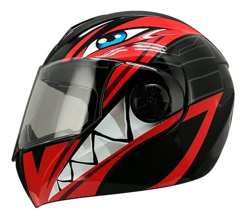 Imagen 3 de 6 de Casco Abatible Ghira Gh1000 Subtex Gafas Certificado Dot