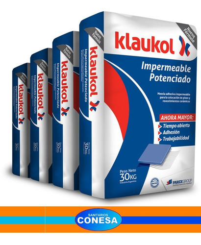 Klaukol Impermeable Potenciado X Bolsa De 30kg Para Ceramica