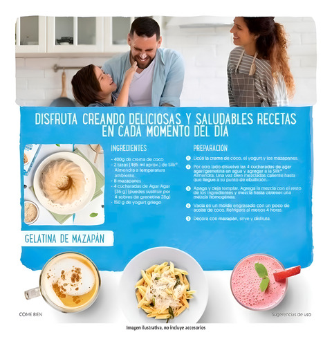 Leche De Almendra Silk Sin Azucar Sin Endulzar 6 Pzs 946 Ml