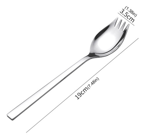 Cuchara Para Vajilla De Camping Spork Spoons, 5 Unidades